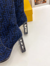 Load image into Gallery viewer, Fendi High-heeled FF Chenille Boots