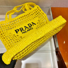 Load image into Gallery viewer, Prada Raffia Tote Bag
