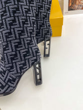 Load image into Gallery viewer, Fendi High-heeled FF Chenille Boots