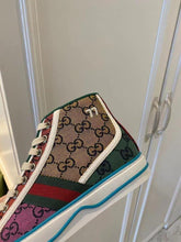 Load image into Gallery viewer, Gucci Tennis 1977 GG Multicolor High Top Sneaker - LUXURY KLOZETT