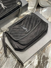 Load image into Gallery viewer, YSL Niki Medium In Quilted Suede And Smooth Leather Bag