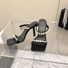 Load image into Gallery viewer, Versace Medusa Rhinestone Mules
