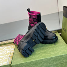 Load image into Gallery viewer, Gucci Women GG Jersey Boots with Horsebit