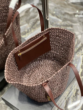 Load image into Gallery viewer, YSL Painer Medium Bag In Raffia