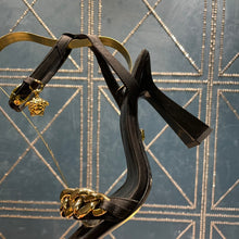 Load image into Gallery viewer, Versace Medusa Chain High Heel Sandals