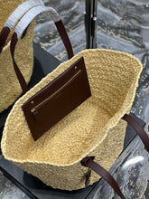 Load image into Gallery viewer, YSL Painer Medium Bag In Raffia