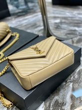 Load image into Gallery viewer, YSL College Medium Quilted leather Bag