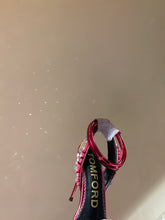 Load image into Gallery viewer, Tom Ford Mirror Leather And Crystal Stones Pointy Jewel Sandal