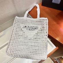 Load image into Gallery viewer, Prada Raffia Tote Bag
