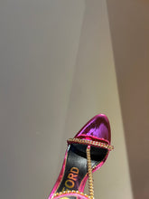 Load image into Gallery viewer, Tom Ford Leather Padlock Pointy Naked Sandal