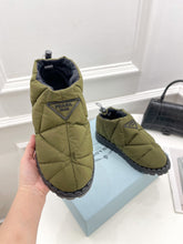 Load image into Gallery viewer, Prada Paddled Nylon Slip on Shoes