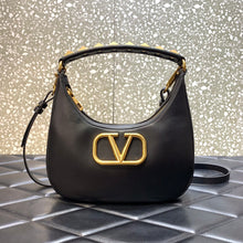 Load image into Gallery viewer, Valentino Stud Sign Hobo Bag
