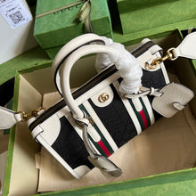 Load image into Gallery viewer, Gucci Small Canvas Top Handle Bag with Double G