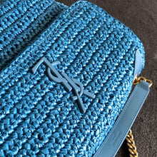Load image into Gallery viewer, YSL Niki Medium Chain Bag In Raffia