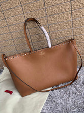 Load image into Gallery viewer, Valentino Garavani Rockstud Calfskin Grainy Tote Bag