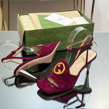 Load image into Gallery viewer, Gucci Blonde Heeled Sandal
