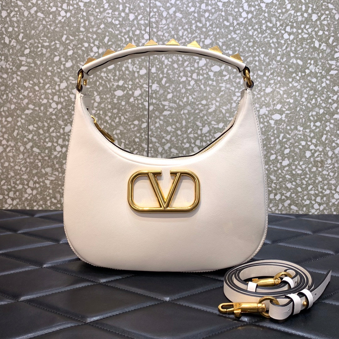 Valentino Stud Sign Hobo Bag