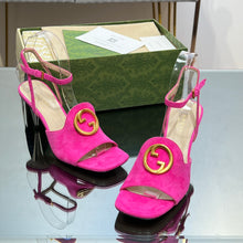 Load image into Gallery viewer, Gucci Blonde Heeled Sandal