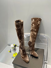 Load image into Gallery viewer, YSL Talia Boots In Velvet