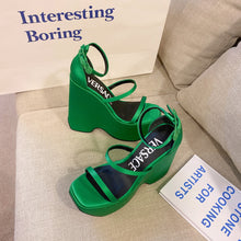 Load image into Gallery viewer, Versace Triplatform Sandals