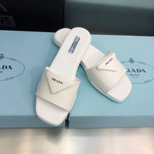 Load image into Gallery viewer, Prada Brushed Leather Slides