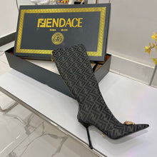 Load image into Gallery viewer, Versace Fendace FF Jaccquard Boots