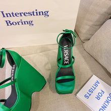 Load image into Gallery viewer, Versace Triplatform Sandals