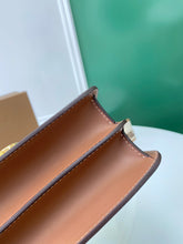 Load image into Gallery viewer, Burberry Small Votton Canvas Leather TB Bag