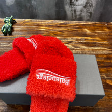 Load image into Gallery viewer, Balenciaga Furry Slide Sandals