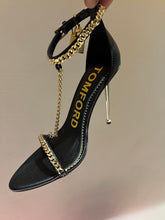 Load image into Gallery viewer, Tom Ford Leather Padlock Pointy Naked Sandal
