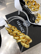 Load image into Gallery viewer, Versace Medusa Chain Nappa Leather Sandals