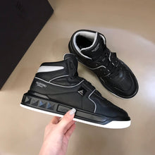 Load image into Gallery viewer, Valentino One Stud High Top Nappa Sneakers