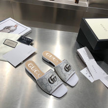 Load image into Gallery viewer, Gucci Slides With Double G