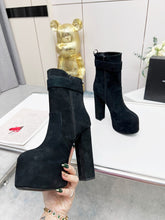 Load image into Gallery viewer, YSL Cherry Buckle Platform Boots