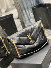 Load image into Gallery viewer, YSL PUFFER MEDIUM BAG IN QUILTED LAMBSKIN