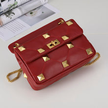 Load image into Gallery viewer, Valentino Garavani Medium Roman Stud The Shoulder Bag In Nappa With Chain