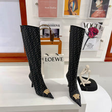 Load image into Gallery viewer, Versace Fendace FF Jaccquard Boots