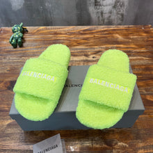 Load image into Gallery viewer, Balenciaga Furry Slide Sandals
