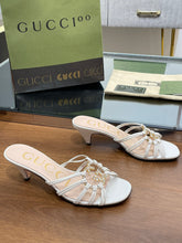 Load image into Gallery viewer, Gucci Women Slide Sandal With Crystals
