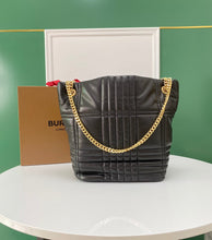 Load image into Gallery viewer, Burberry Small Quilted Lambskin Lola Bucket Bag