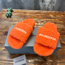 Load image into Gallery viewer, Balenciaga Furry Slide Sandals