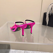 Load image into Gallery viewer, Versace Medusa Rhinestone Mules