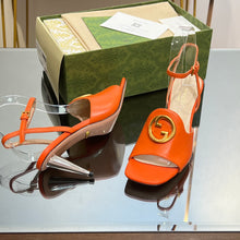 Load image into Gallery viewer, Gucci Blonde Heeled Sandal