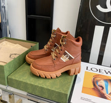 Load image into Gallery viewer, Gucci Ankle Boots With Interlocking G