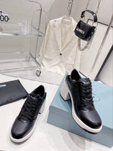 Load image into Gallery viewer, Prada Downtown High Heel Leather Sneakers
