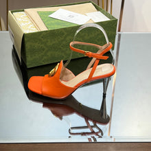 Load image into Gallery viewer, Gucci Blonde Heeled Sandal