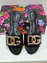 Load image into Gallery viewer, Dolce & Gabbana Polished Calfskin Sliders with DG logo