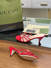 Load image into Gallery viewer, Gucci Women Slide Sandal With Crystals