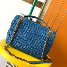 Load image into Gallery viewer, YSL Niki Medium Chain Bag In Raffia