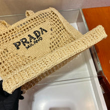 Load image into Gallery viewer, Prada Raffia Tote Bag